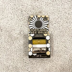 🤍Portland Bee Balm Solar Eclipse Lip Balm 2 Pack Spf 15 Local Small Business 🤍